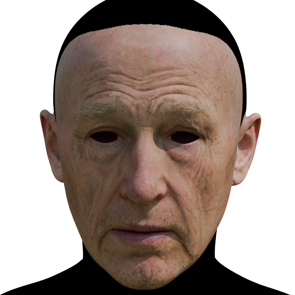 Relit material render